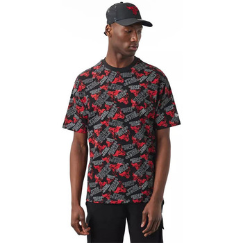 Vêtements Homme Housses de couettes New-Era Chicago Bulls NBA All-Over Printed Noir