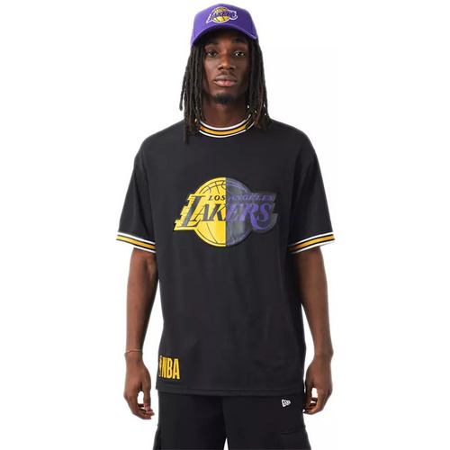 Vêtements Homme T-shirts & Polos New-Era LA Lakers NBA Team Logo Noir