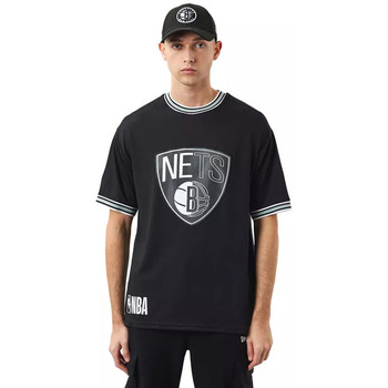 Vêtements Homme T-shirts & Polos New-Era Brooklyn Nets NBA Team Logo Noir
