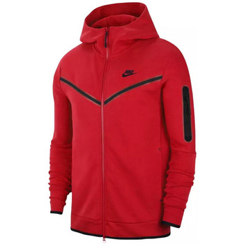 Nike TECH FLEECE FULL ZIP Rouge - Vêtements Vestes de survêtement Homme  108,00 €