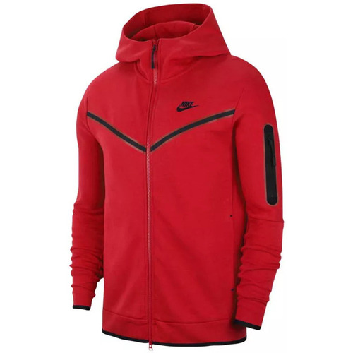 Nike TECH FLEECE FULL ZIP Rouge - Vêtements Vestes de survêtement Homme  151,20 €