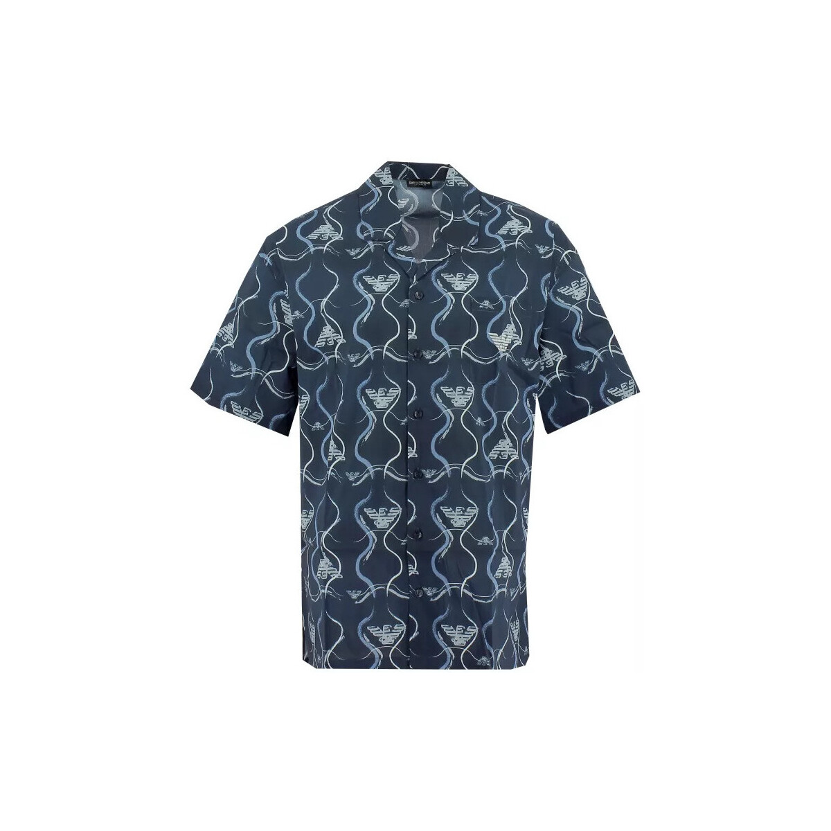 Vêtements Homme Chemises manches courtes Ea7 Emporio Armani de plage Bleu
