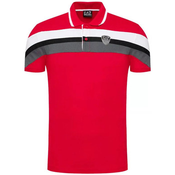 Vêtements Homme T-shirts & Polos trainers ea7 emporio armani x8x094 xk239 q272 white harbor mist Polo Rouge