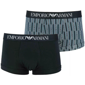 Sous-vêtements Homme Boxers Ea7 Emporio pour ARMANI Pack de 2   TRUNK Noir