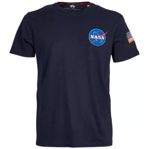 Vêtements Homme T-shirt Camouflage Urbain Alpha SPACE SHUTTLE Bleu