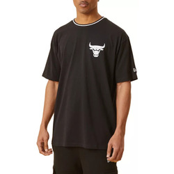 Vêtements Homme LA MODE RESPONSABLE New-Era DISTRESSED Oversize Chicago Bulls Noir