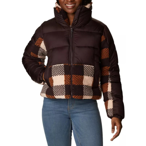Columbia Sherpa Leadbetter Point Hybride Marron - Vêtements Doudounes Femme  108,00 €