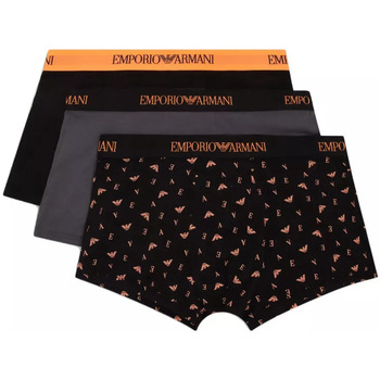 Sous-vêtements Homme Boxers Emporio Armani herringbone-print dressni Pack de 3 Noir