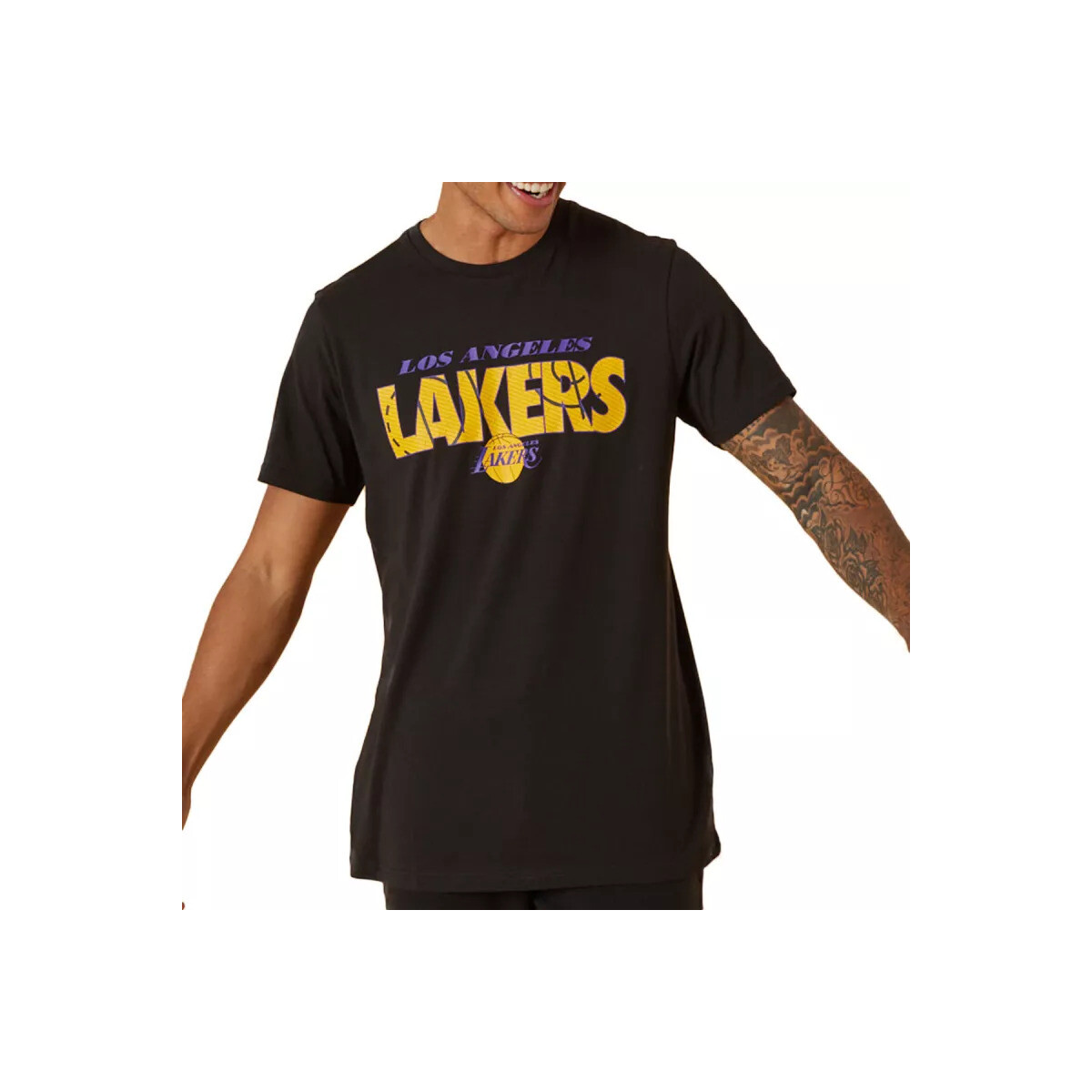 Vêtements Homme T-shirts & Polos New-Era LA Lakers NBA Wordmark Noir