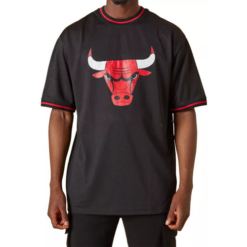 Vêtements Homme artist bear T-shirt NBA TEAM LOGO Oversized Chicago Bull Noir