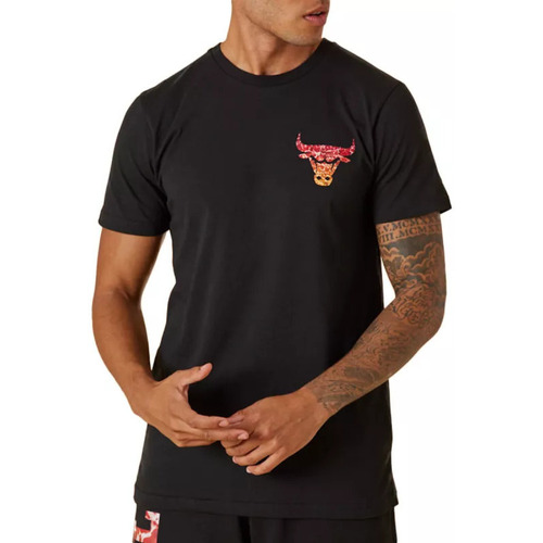 Vêtements Homme T-shirt Nba Golden State Warri New-Era Chicago Bulls NBA Team Colour Water Noir