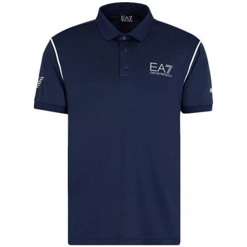 Vêtements Homme T-shirts & Polos trainers ea7 emporio armani x8x094 xk239 q272 white harbor mist Polo Bleu