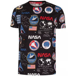 Vêtements Homme T-shirts & Polos Alpha NASA AOP Noir