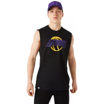 Vêtiquette Homme Débardeurs / T-shirts sans manche New-Era NBA NEON SLEEVELESS LA LAKERS Noir