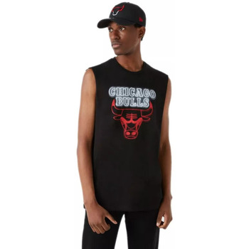 Vêtiquette Homme Débardeurs / T-shirts sans manche New-Era NBA NEON SLEEVELESS CHICAGO BULLS Noir