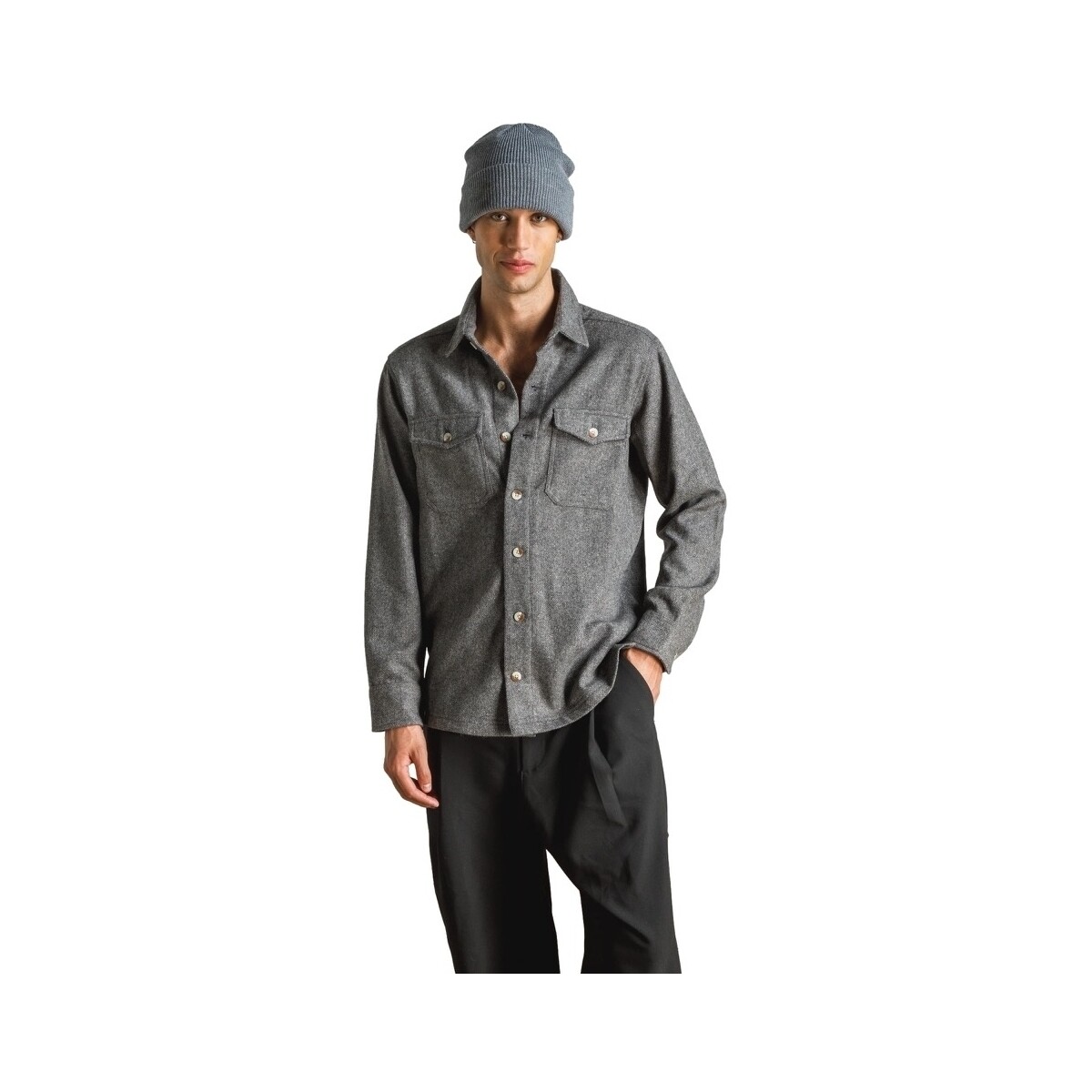 Vêtements Homme Chemises manches longues Otherwise Swanson Overshirt - Grey Gris