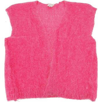 Vêtements Femme Pulls Brave Soul T-shirt con bordi grezzi nera Sade rose gilet Rose