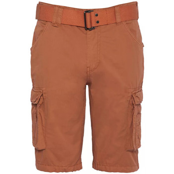 Vêtements Homme Shorts belted / Bermudas Schott MILITAIRE A CEINTURE Orange