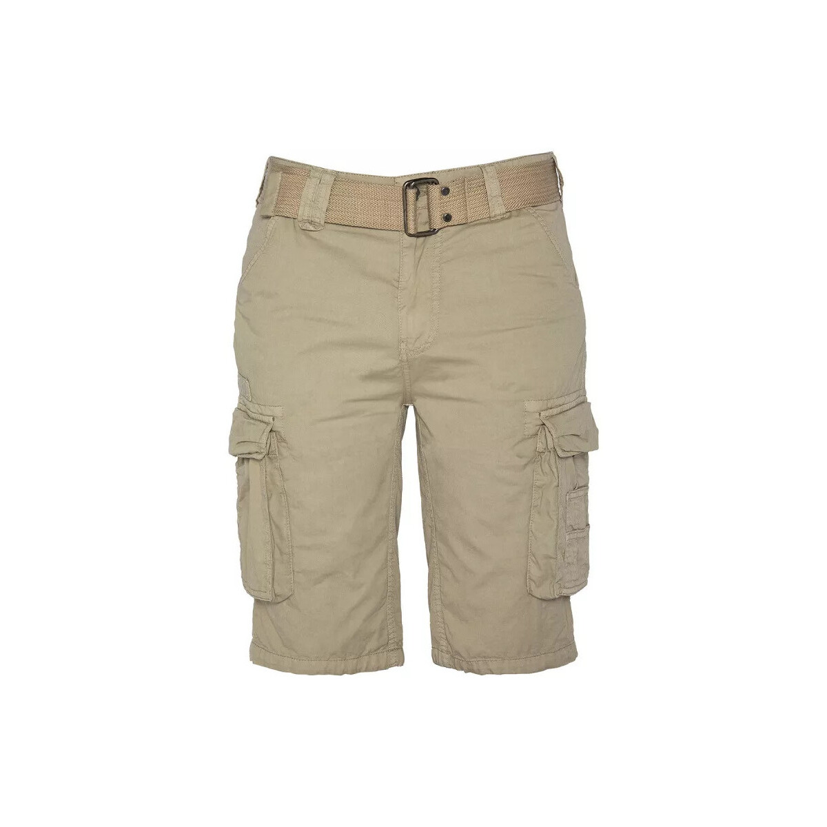 Vêtements Homme Shorts / Bermudas Schott MILITAIRE A CEINTURE Beige