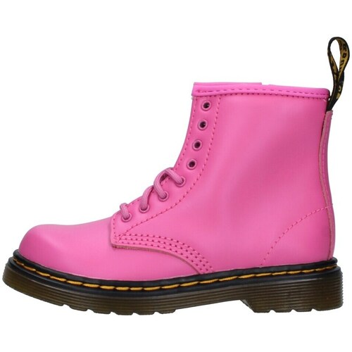 Chaussures Fille Bottines Dr. MAX Martens 1460T Rose