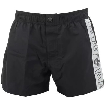 Vêtements Homme Maillots / Shorts de bain Armani EA 7 Slippers met contrasterend logo in zwart goud Short de bain Noir
