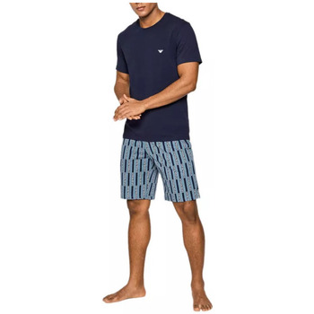Vêtements Homme Pyjamas / Chemises de nuit Emporio Armani logo-stamp shoulder bag Schwarzni Pyjama Bleu