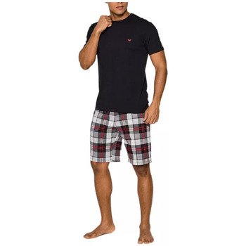 Vêtements Homme Pyjamas / Chemises de nuit Giorgio GUMOWE Armani top-handle tote bagni Pyjama Noir