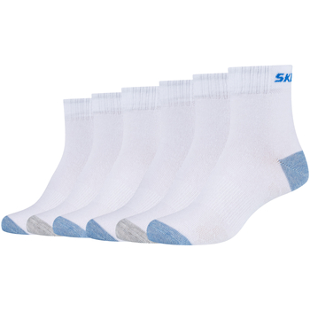 Sous-vêtements Garçon Chaussettes de sport Skechers WMLT 3PPK Boys Mech Ventilation Socks Blanc