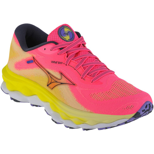 Chaussures Femme Running / trail Mizuno Shoes Wave Sky 7 Rose