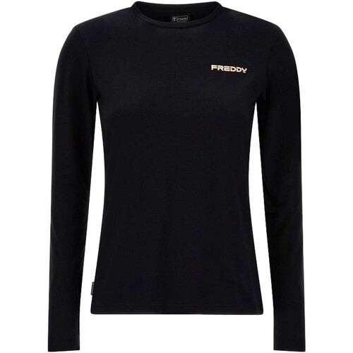 Vêtements Femme T-shirts sportswear & Polos Freddy T-Shirt Manica Lunga Noir