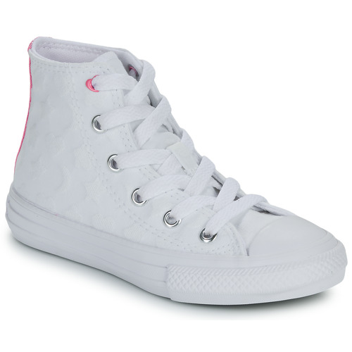 Chaussures Fille Bunny montantes Converse LILAC CHUCK TAYLOR ALL STAR Blanc / Rose