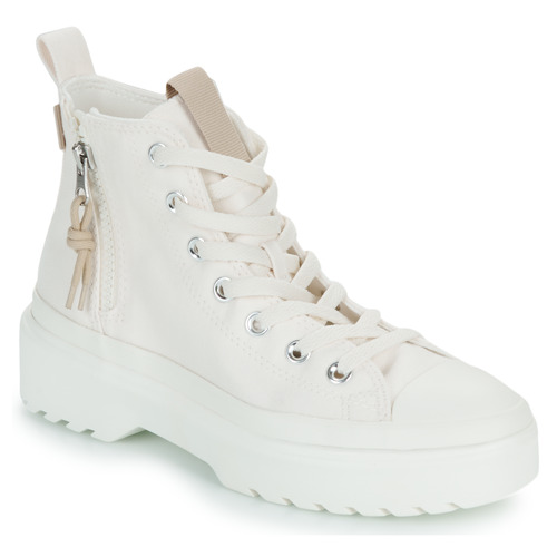 Chaussures Fille Baskets montantes Skate Converse CHUCK TAYLOR ALL STAR LUGGED LIFT Blanc