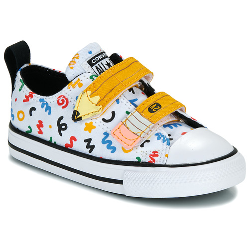 Chaussures Enfant Baskets basses velvet Converse CHUCK TAYLOR ALL STAR EASY-ON DOODLES Blanc / Multicolore