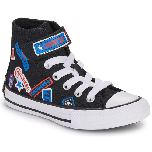 Chaussures Enfant Baskets montantes Edition Converse CHUCK TAYLOR ALL STAR EASY-ON STICKERS Noir / Multicolore