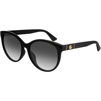 Montres & Bijoux Femme Lunettes de soleil Gucci sunglasses GG0636SK Lunettes de soleil, Noir/Gris, 56 mm Noir