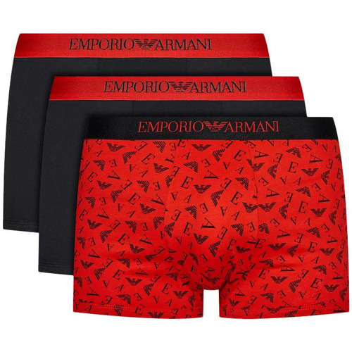 Sous-vêtements Homme Boxers EMPORIO ARMANI STRIPED WOOL SWEATERni Pack 3 Noir