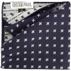 Vêtements Homme Costumes et cravates Tony & Paul Pochette Fleurs de Lys - BOURBON Bleu