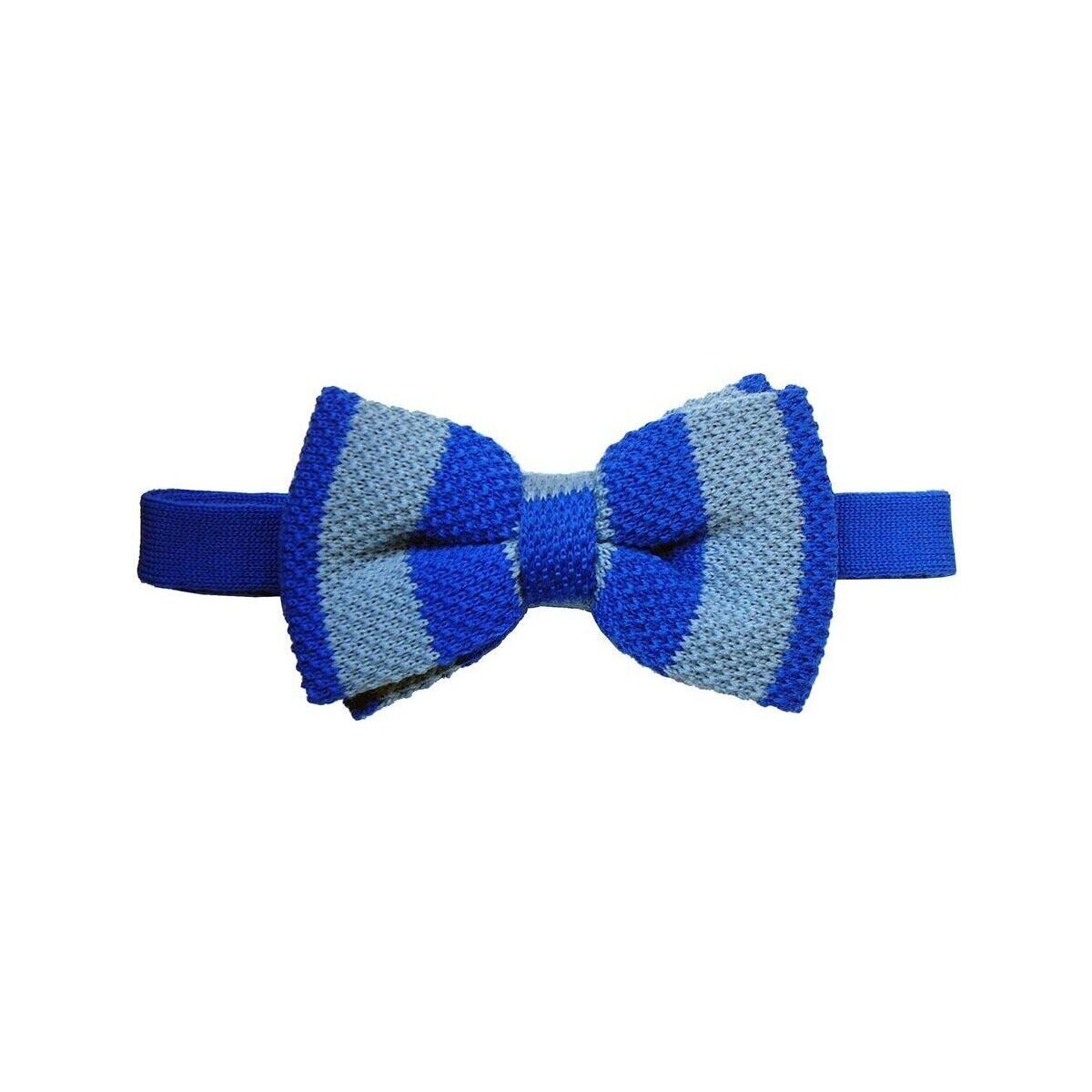 Vêtements Homme Cravates et accessoires Tyler & Tyler Noeud papillon tricot Gentleman club Bleu