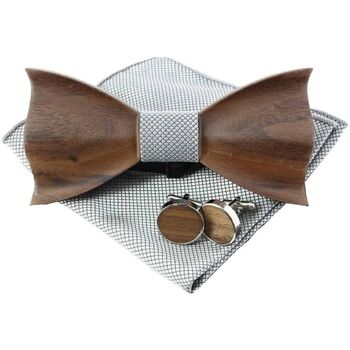 Vêtements Homme Cravates et accessoires Clj Charles Le Jeune Noeud papillon noué Design boisé Gris