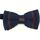 Vêtements Homme Cravates et accessoires Clj Charles Le Jeune Noeud papillon tricot gentleman navy club Marine