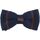 Vêtements Homme Cravates et accessoires Clj Charles Le Jeune Noeud papillon tricot gentleman navy club Marine