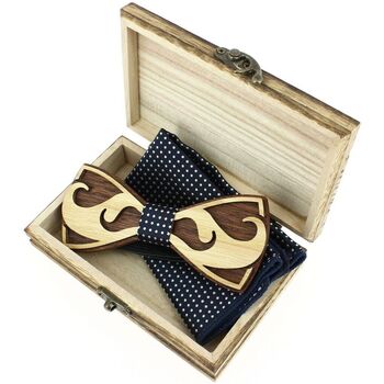 Vêtements Homme Cravates et accessoires Tony & Paul Coffret nœud papillon moustache Marine