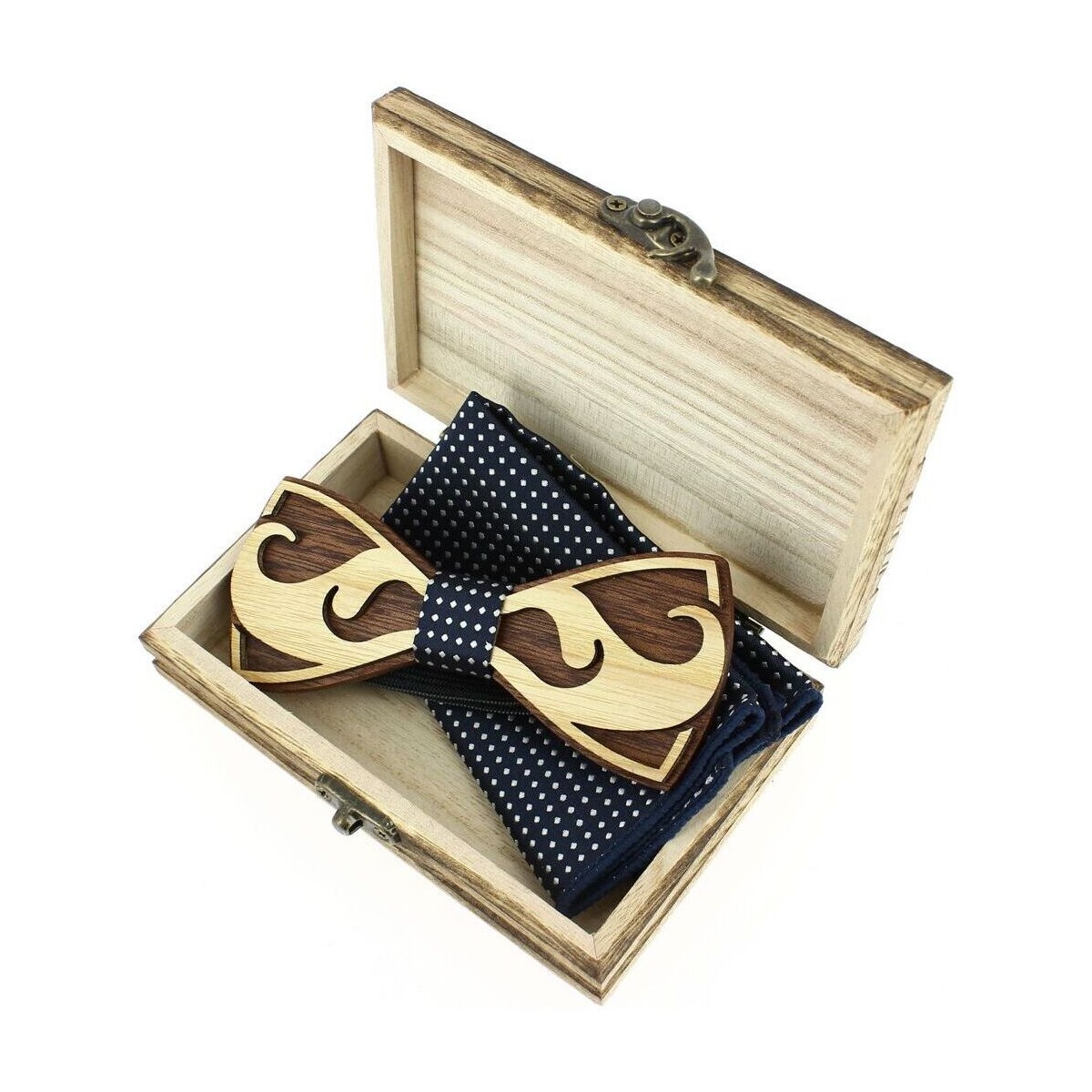 Vêtements Homme Cravates et accessoires Tony & Paul Coffret nœud papillon moustache Marine