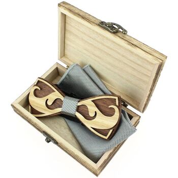 Vêtements Homme Cravates et accessoires Tony & Paul Coffret nœud papillon moustache Gris