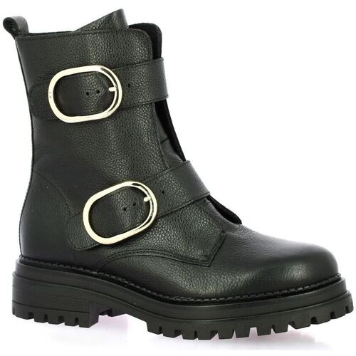 Chaussures Femme different Boots Impact different Boots cuir Noir