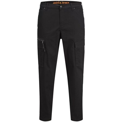 Vêtements Homme Pantalons Jack & Jones 12194240 JPSTACE JJDEX TAPERED-BLACK Noir