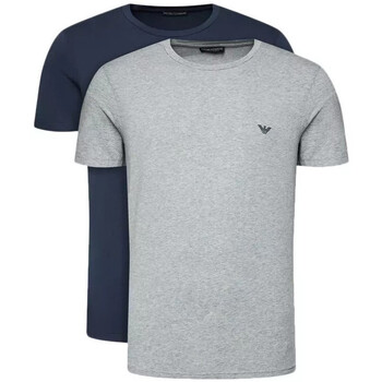 Vêtements Homme T-shirts & Polos Ea7 Emporio Armani Kleidung Pack de 2 Gris