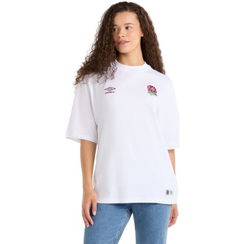 Vêtements Femme T-shirts manches longues Umbro UO1711 Blanc