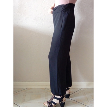 Vêtements Femme Pantalons fluides / Sarouels Dpm By Depech Mod Pantalon noir détente Noir