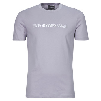 Vêtements Homme T-shirts manches courtes Emporio embroidered Armani T-SHIRT 8N1TN5 Lilas